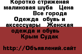 Коротко стриженая малиновая шуба › Цена ­ 10 000 - Все города Одежда, обувь и аксессуары » Женская одежда и обувь   . Крым,Судак